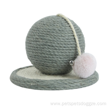 eco-friendly ball shape sisal durable cat toys